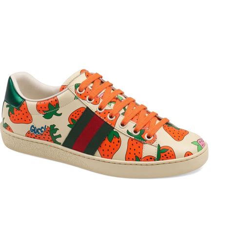 gucci new ace sneakers strawberry|Gucci rhyton pink.